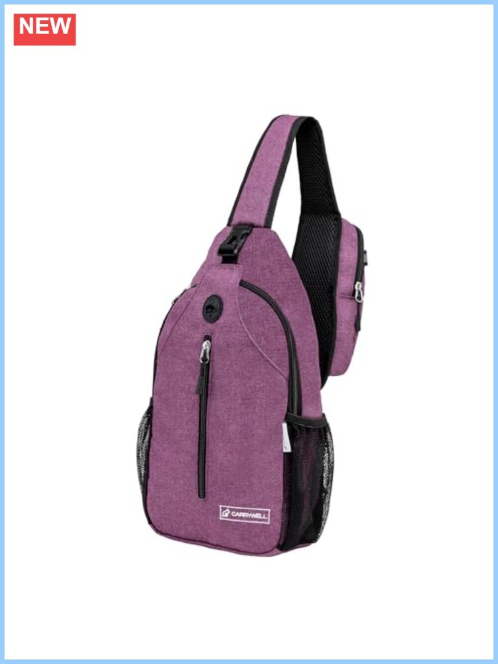 Sling Pack Crossbody Bag Small Daypack Travel Hiking Anti-Theft Chest Bag